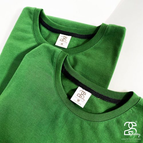 Chất liệu áo thun màu xanh rêu giá sỉ chỉ 59K bền đẹp, co dẫn tốt