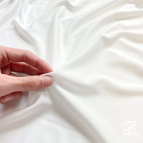 Ảnh chụp cận chất áo thun tay ngắn màu trắng mè giá sỉ 25K