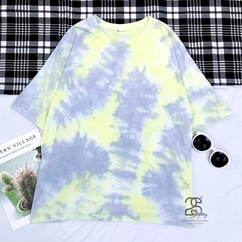 Áo thun tie dye vàng giá sỉ chỉ 49.000đ