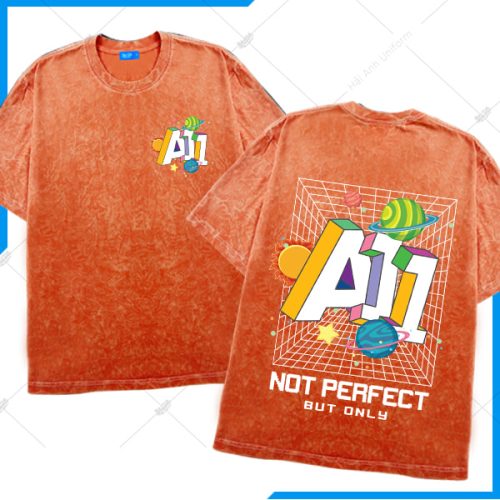 Mẫu Áo Wash Màu Cam Sao Đỏ A11- Ngông Collection