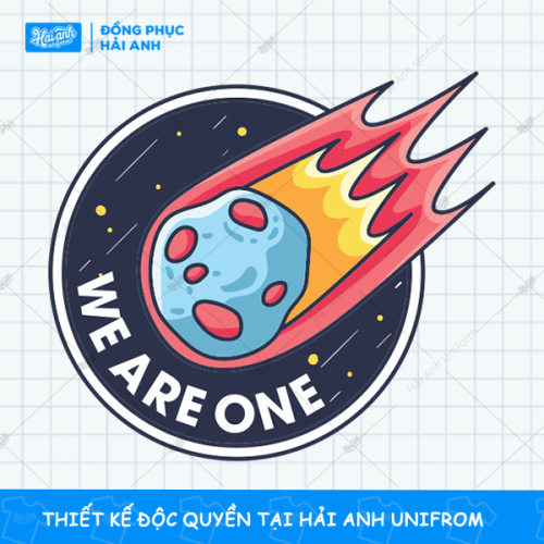 Mẫu Hình In Vũ Trụ - Phi Hành Gia Quả Cầu Lửa We Are One đẹp 2021