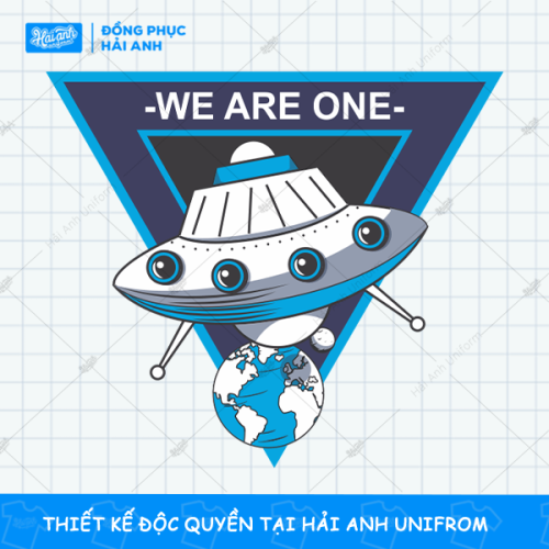 Mẫu Hình In Vũ Trụ - Phi Hành Gia Đĩa Bay We Are One ấn tượng