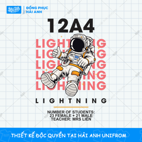 Mẫu Hình In Vũ Trụ - Phi Hành Gia Trong Không Gian 12A4 Lightning đẹp nhất 2021