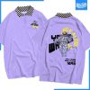 Mẫu áo lớp màu tím cổ kẻ caro 12A3