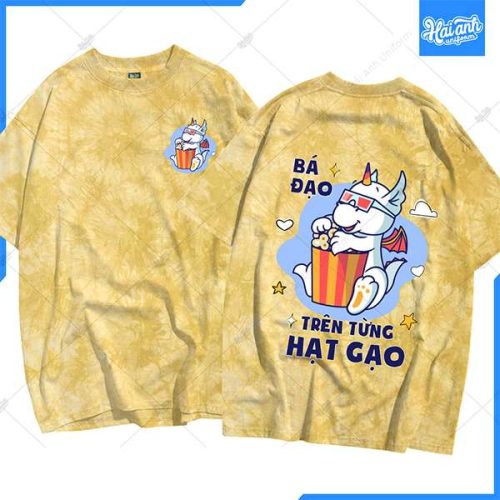 Mẫu áo lớp Patchy Yelly hình in cá tính, màu sắc nổi bật