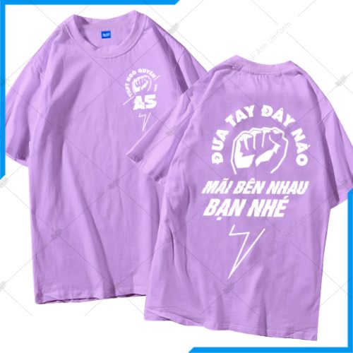 Áo Lớp Phản Quang Cổ Tròn Tím Thanos