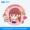 Mẫu hình in đáng yêu bé gái Stationery đẹp nhất