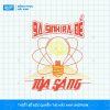 Mẫu hình in typographic 9a sinh ra để tỏa sáng trẻ trung