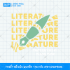 Mẫu Hình In Literature thiết kế sáng tạo