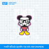 Mẫu Hình In Streetwear Graphic Chuột Mickey We Are The Best chất nhất