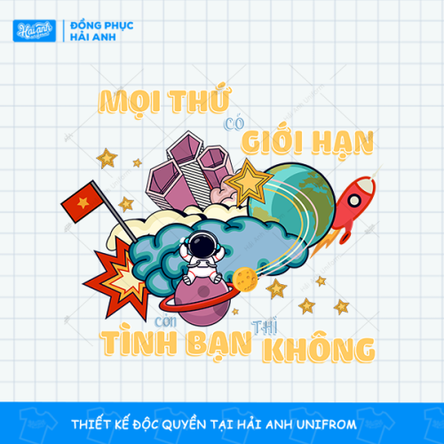 Hình in siêu chất Mọi Thứ Có Giới Hạn Còn Tình Bạn Thì Không