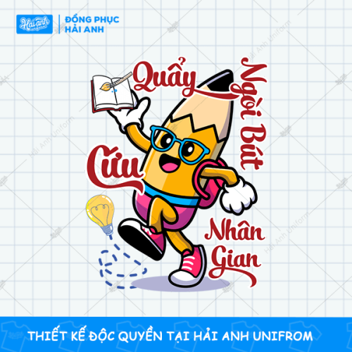 Mẫu Hình In Quẩy Ngòi Bút Cứu Nhân Gian thiết kế độc đáo, sáng tạo