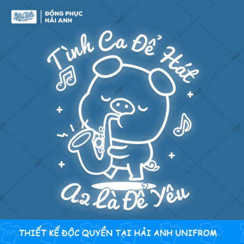 Mẫu hình in Tình Ca là Để Hát A2 Là Để Yêu đẹp, sáng tạo