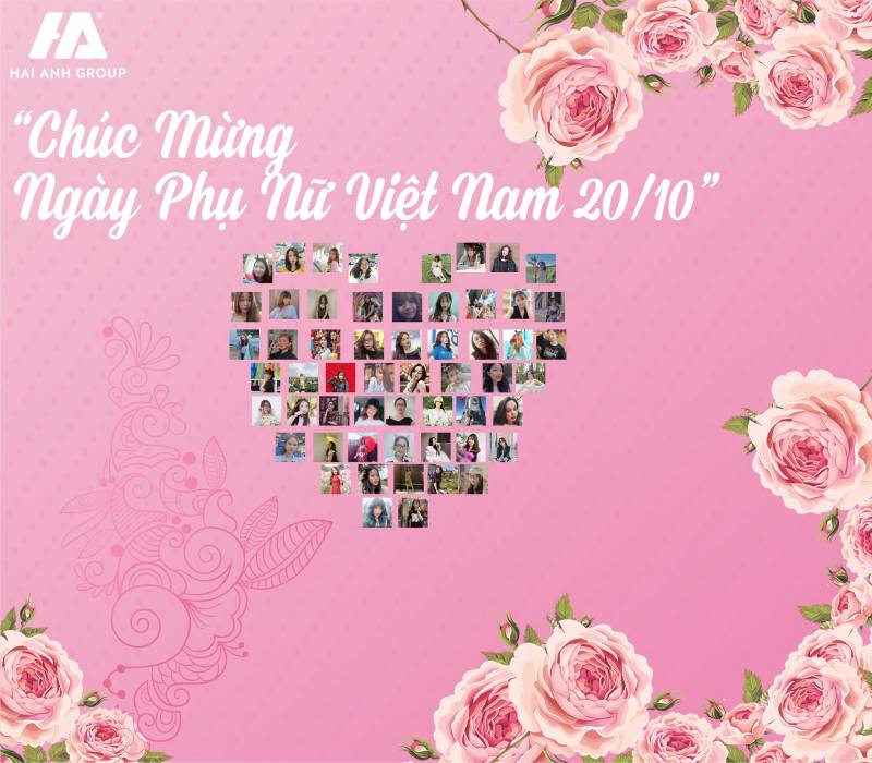 Ngày 20/10 tại Đồng phục Hải Anh luôn tràn đầy yêu thương từ các cánh mày râu