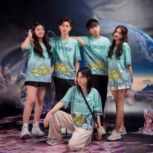 Mẫu Áo Lớp Ombre Jupiter Xám Mint 12A1 Forrever Young đẹp nhất