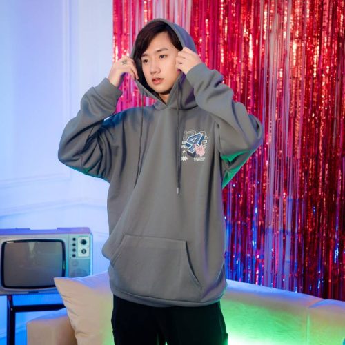 Mẫu Áo Lớp Hoodie Yolo Màu Xám 12A4 hot nhất