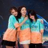 Mẫu Áo Lớp Ombre Xanh Cam 10A4 Never Giver Up nổi bật