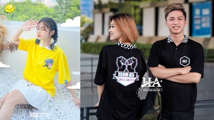 Mẫu áo lớp có cổ đẹp
