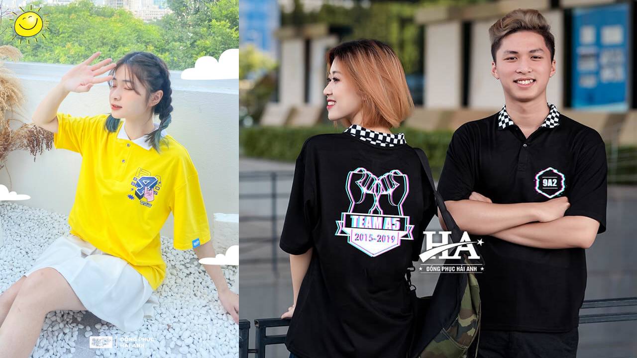 Mẫu áo lớp có cổ đẹp