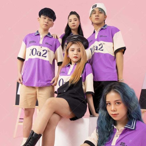 áo lớp gene màu tím Cool Class - So Smart 10A2