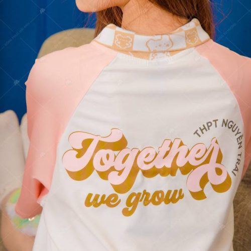 Mẫu áo lớp Retro cổ Bear Together We Grow