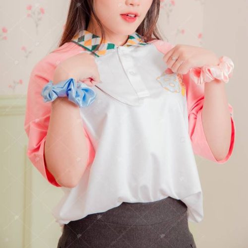 Mẫu áo lớp Retro cổ Trami Family Friend Food, Fun