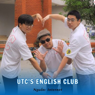 Áo polo trắng trẻ trung của UTC's English Club