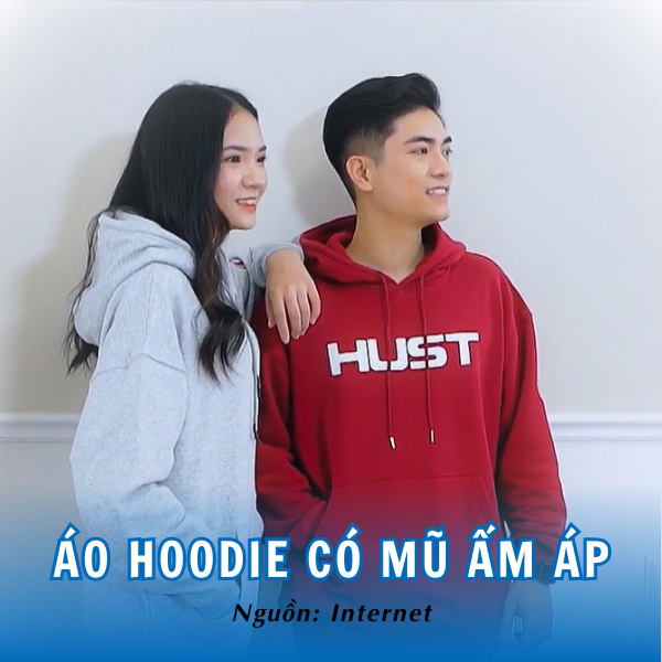 Áo hoodie có mũ đơn giản, ấm áp