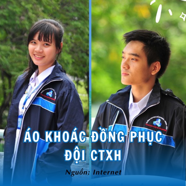 Áo khoác đồng phục Đội CTXH hai lớp ấm áp