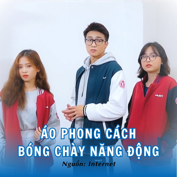 Áo bóng chày cá tính, năng động cho sinh viên HUST