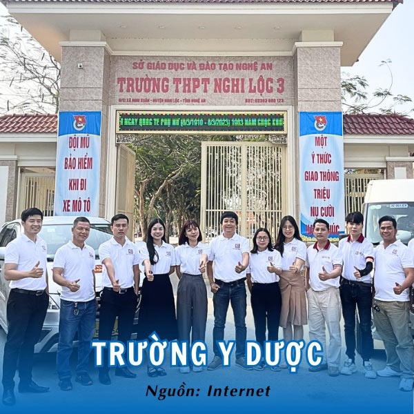 Đồng phục áo polo Trường Y Dược màu trắng thanh lịch