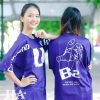 Mẫu áo lớp FlyZ màu xanh nổi bật