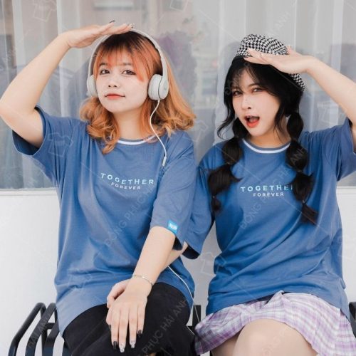 Mẫu áo thiết kế phong cách tối giản với sắc xanh thời thượng