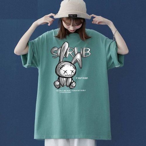 Mẫu áo thun rabbit thiết kế màu sắc nổi bật