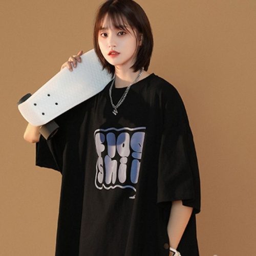 Mẫu áo thun in hình FlagShip màu đen cá tính
