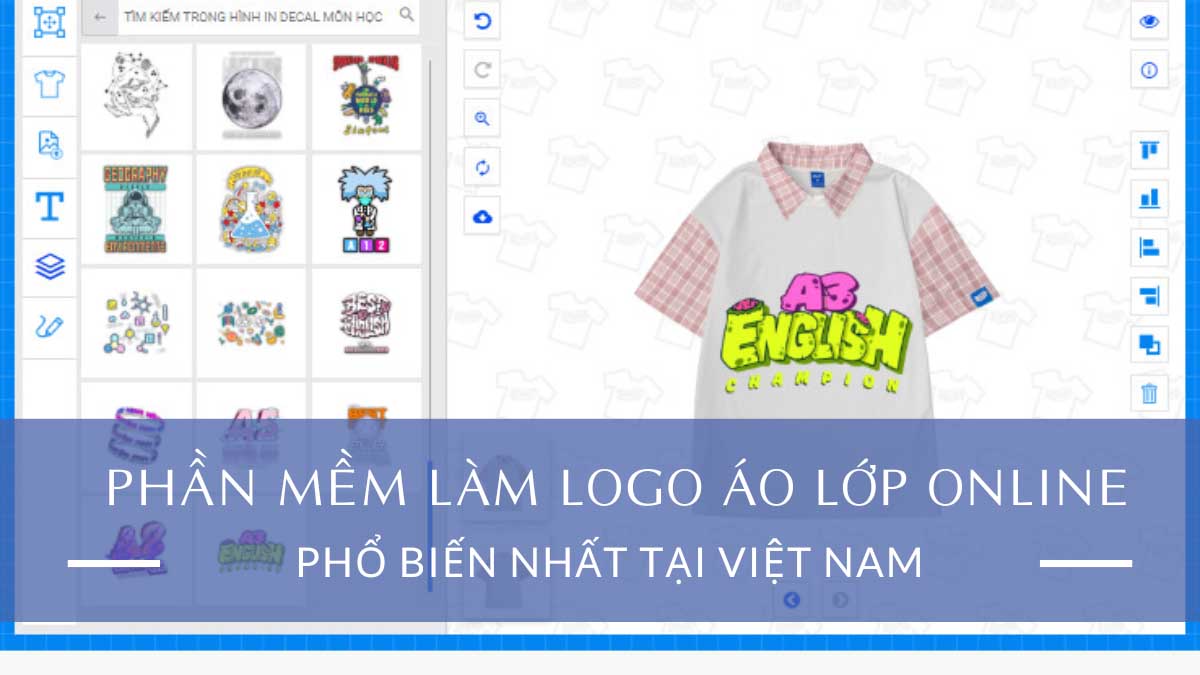 Làm logo áo lớp online