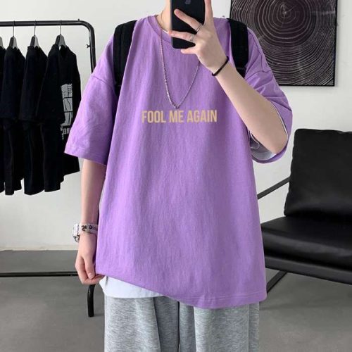 Mẫu áo thun Fool Me Again màu tím
