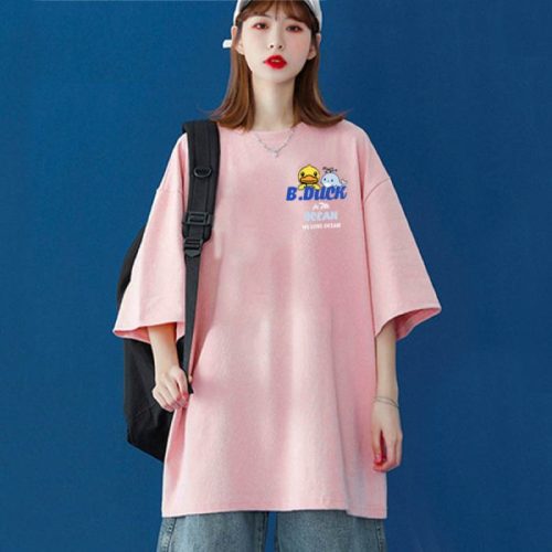 Mẫu áo thun Ocean Friends màu hồng