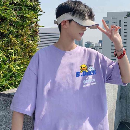 Mẫu áo thun Ocean Friends màu tím