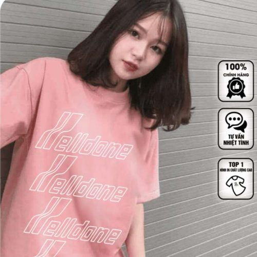 Mẫu áo phông phản quang với gam màu hồng cá tính
