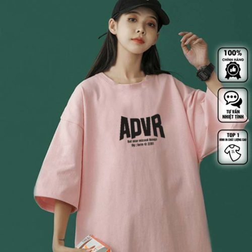 Mẫu áo phông unisex với gam màu hồng cá tính