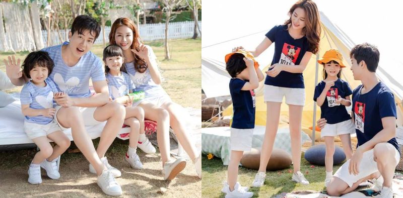 Những mẫu đồng phục gia đình đi biển đẹp, ấn tượng