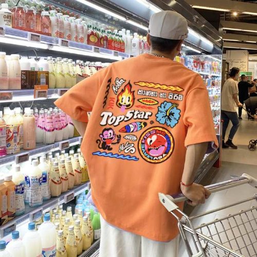 Mẫu áo thun tông màu cam độc đáo