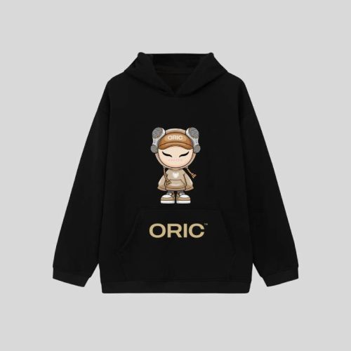 Mẫu áo nỉ hoodie tông màu đen