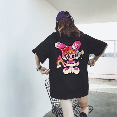 Mẫu áo thun thiết kế kiểu dáng cổ tròn tay ngắn đơn giản
