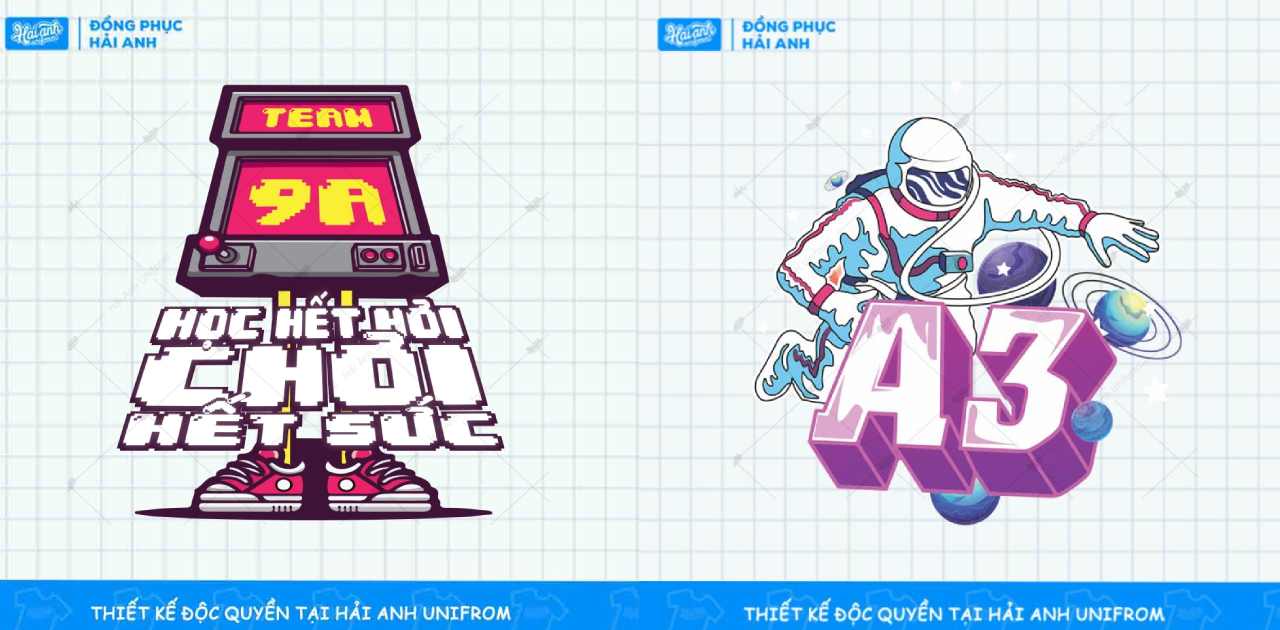 Những mẫu logo đồng phục lớp 9A thiết kế độc đáo, ấn tượng