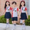 Mẫu áo polo đồng phục học sinh màu trắng phối đỏ