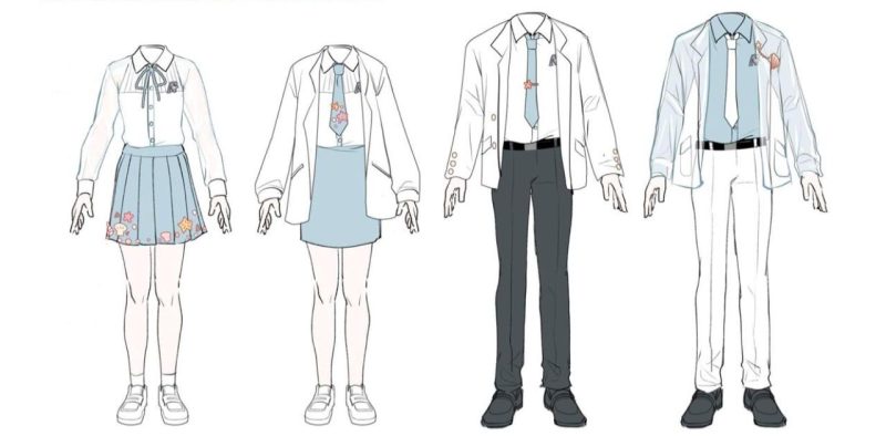 Hướng dẫn vẽ trang phục học sinh đơn giản, nhanh chóng