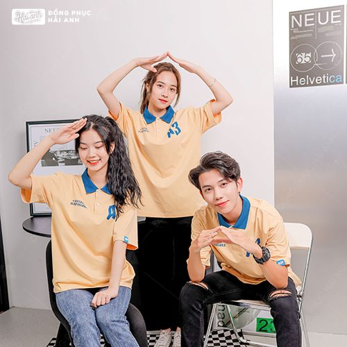 Áo lớp Good Vibes màu vàng cream