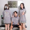Áo lớp Good Vibes màu xám